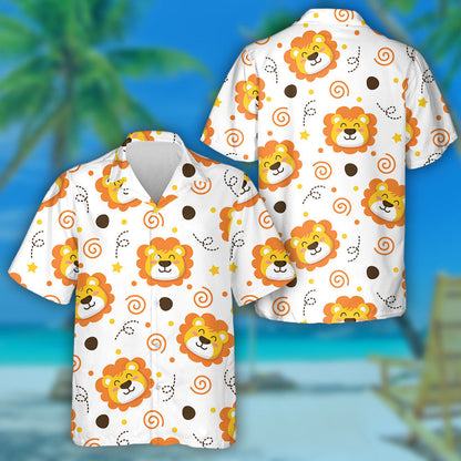 Leon Greannmhar Beag le Réaltaí Agus Léine Haváíach Polka Dot, Bronntanas Léine Haváíais, Bronntanas Nollag