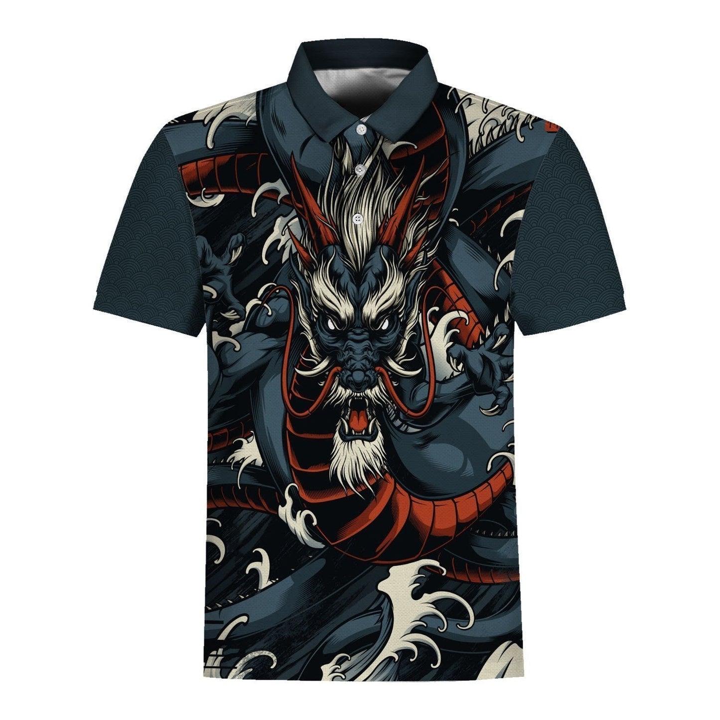 Mystical Dragon Theme Pretty Ornamental Hawaiian Shirt,Hawaiian Shirt Gift, Christmas Gift