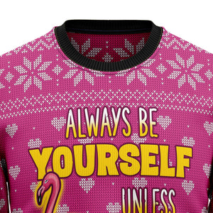 Be A Flamingo Ugly Christmas Sweater Christmas Tshirt Hoodie Apparel,Christmas Ugly Sweater,Christmas Gift,Gift Christmas 2022