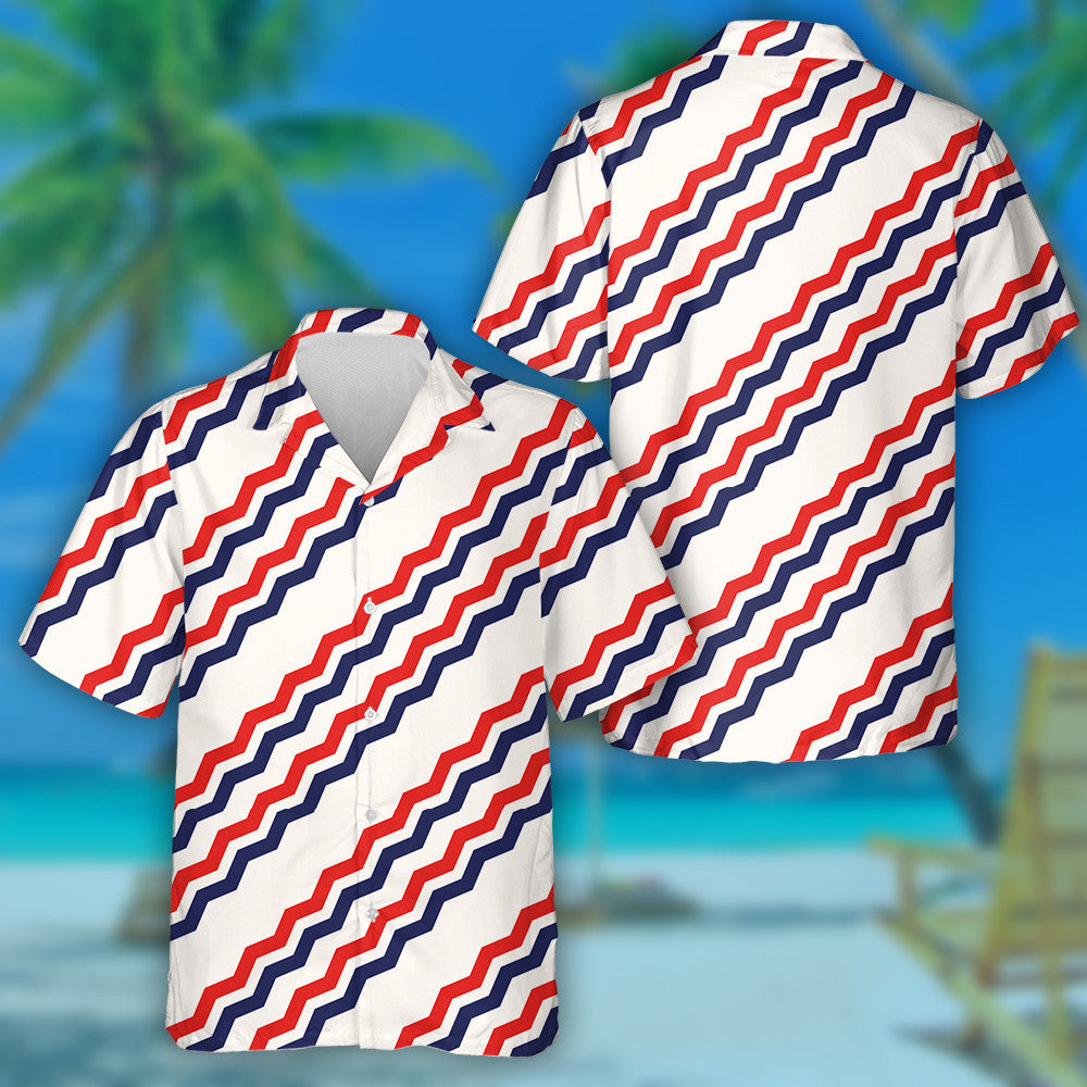 Léaráid Stripes As Réaltaí Cúlra Do Saoire Ceiliúrtha Léine Haváíais Mheiriceá, Bronntanas Léine Haváís, Bronntanas Nollag