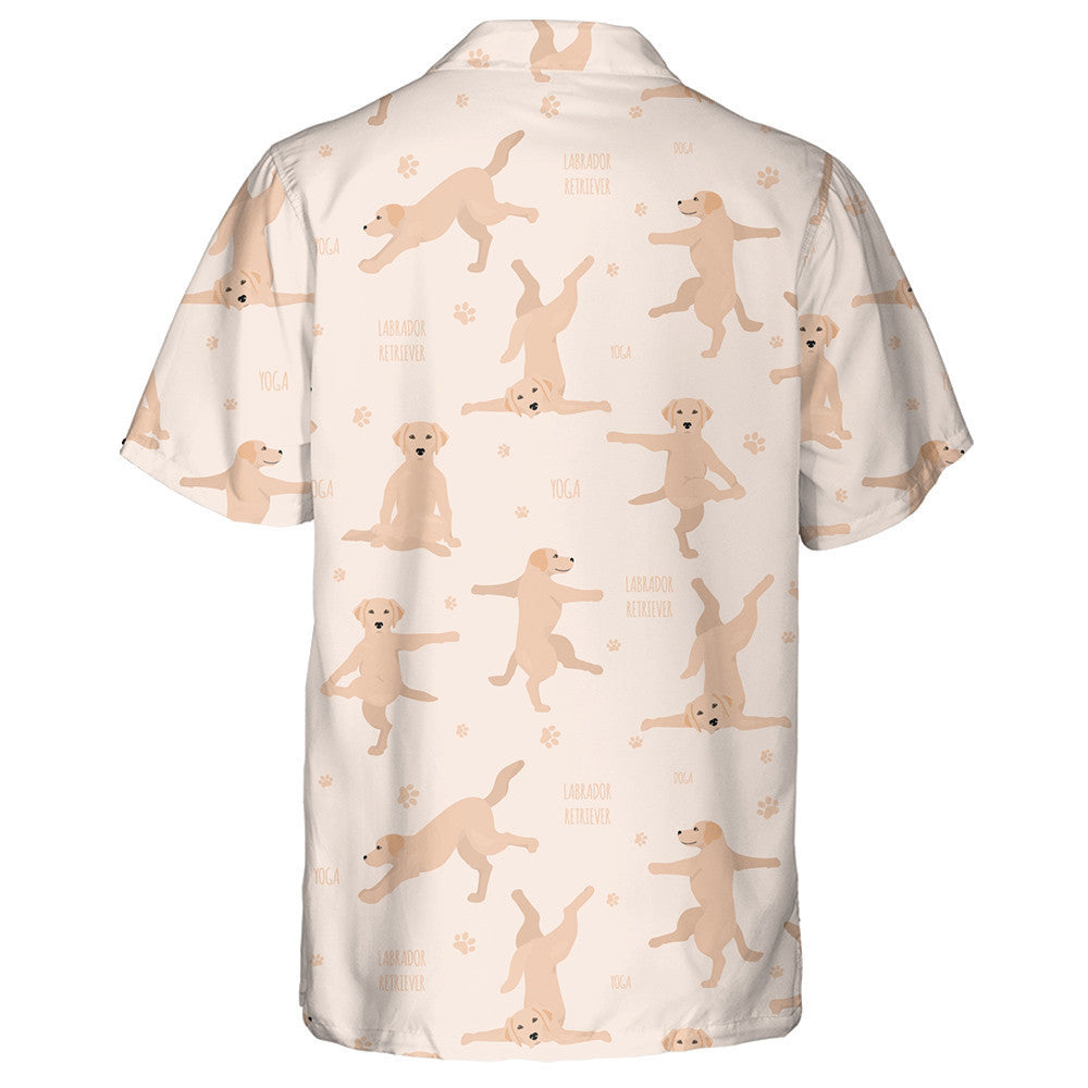 Labrador Retriever Yoga Dogs Poses And Exercises Hawaiian Shirt, Hawaiian Shirt Gift, Christmas Gift