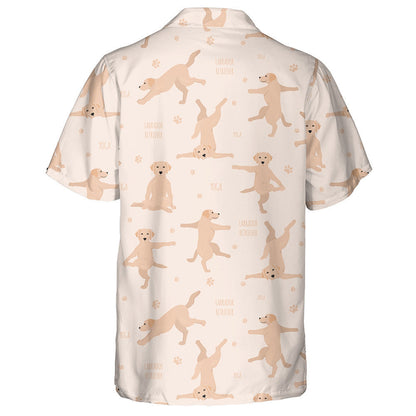 Labrador Retriever Yoga Dogs Poses And Exercises Hawaiian Shirt, Hawaiian Shirt Gift, Christmas Gift