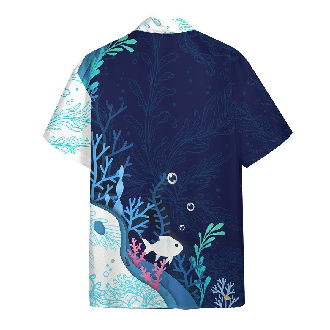 Fish On Hook Tropical Background Design Hawaiian Shirt,Hawaiian Shirt Gift, Christmas Gift