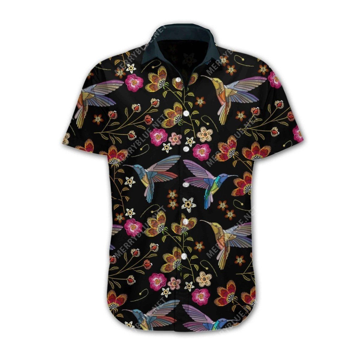 Find Hummingbird Embroidery Hawaiian Shirt 3D_ Hawaiian Shirt Gift, Christmas Gift