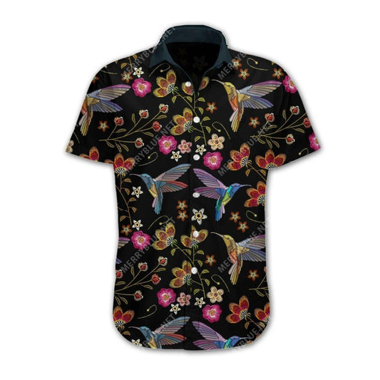 Find Hummingbird Embroidery Hawaiian Shirt 3D_ Hawaiian Shirt Gift, Christmas Gift