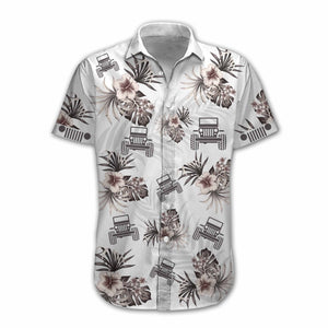 Jp Hibiscus Palm Tree Design Hawaiian Shirt, Hawaiian For Gift