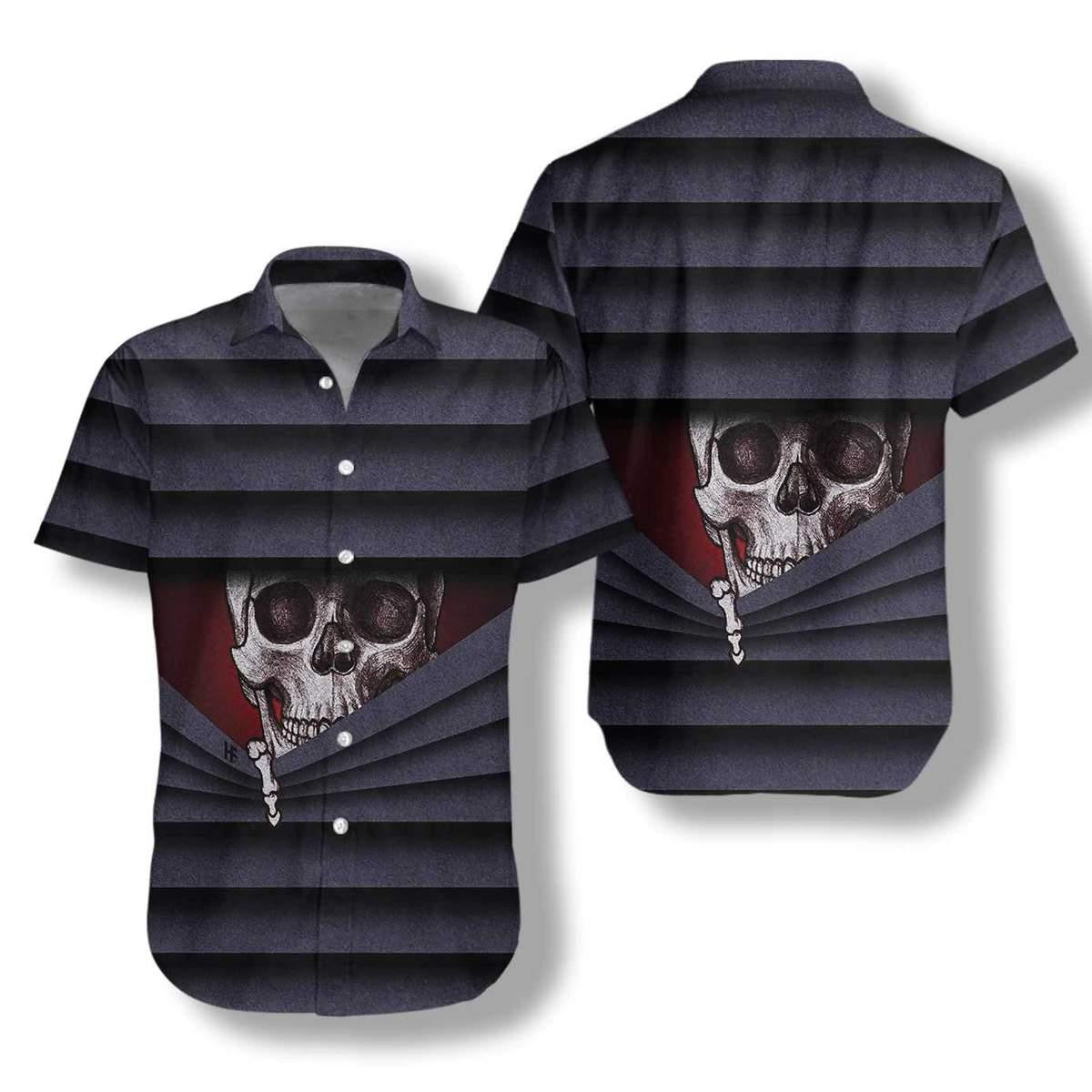 Abair Dia duit a Diabhal Spiorad Oíche Shamhna Scary Skull Léine Haváís, Bronntanas Léine Haváís, Bronntanas Nollag