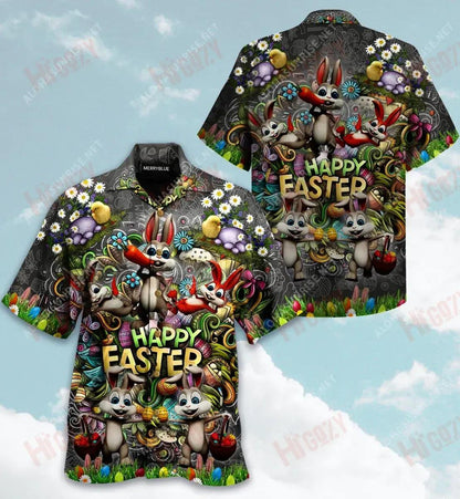 Happy Easter April 04 2021 Unisex Short Sleeve Shirt Hobbies Hawaiian T Shirts Hawaiian Crazy Shirts Funny Hawaiian Shirts, Hawaiian Shirt Gift, Christmas Gift