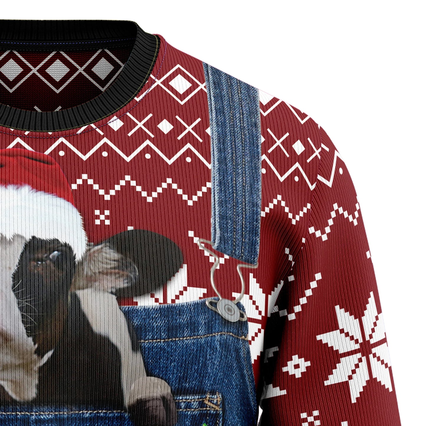 Cailín a bhfuil grá aici don Nollaig agus do bhata geansaí Nollag, geansaí Nollag gránna, bronntanas Nollag, bronntanas Nollag 2024