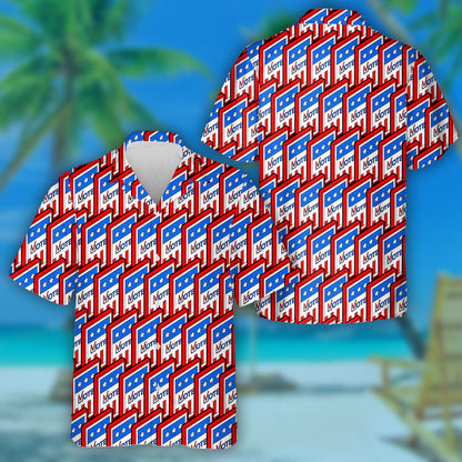 Vote USA Election Day Cards Patriotic Pattern Hawaiian Shirt, Hawaiian Shirt Gift, Christmas Gift