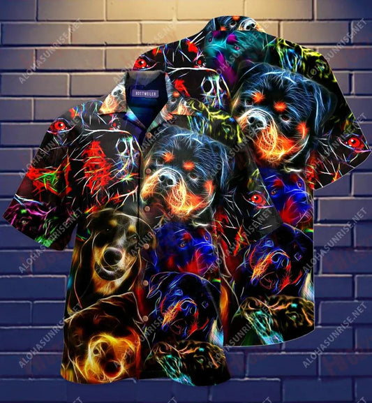 Gruaige Madra Ná Cúramach Léine Gearr haváís Aigéan Muinchille Gearr Léinte Seanré Haváíais Léinte Haváíais d'Fhir, Bronntanas Léine Haváís, Bronntanas Nollag