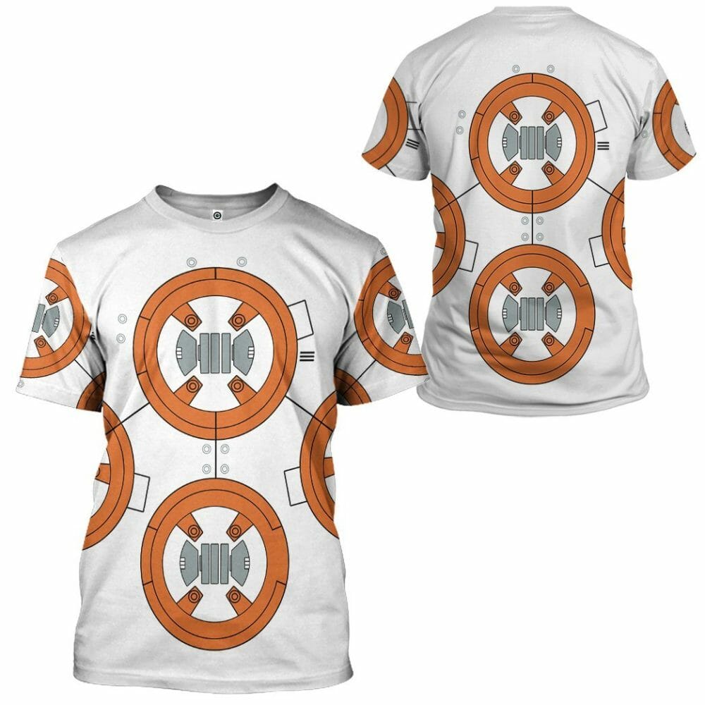 Éadaí Cochaillín Tléine Saincheaptha 3D BB8 Cosplay