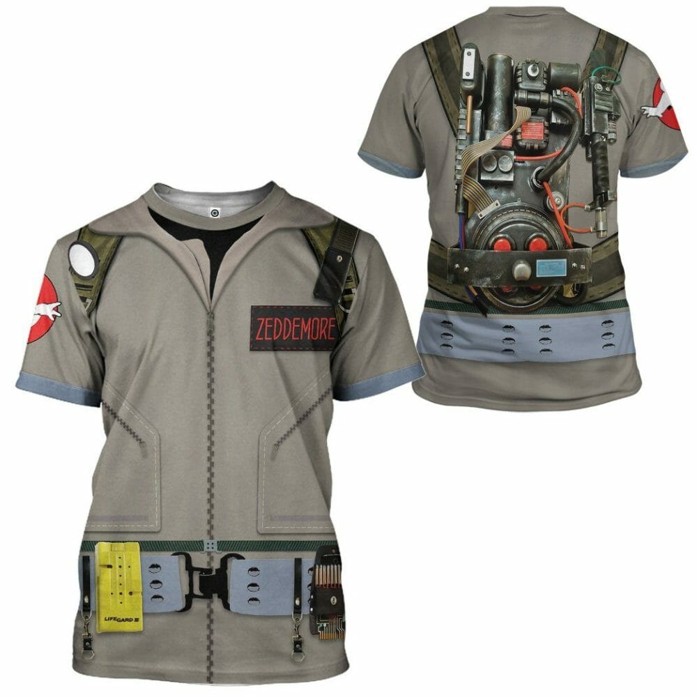 Ghostbusters 1984 Zeddemore Cosplay Saincheaptha Tshirt Éadaí Cochaillín