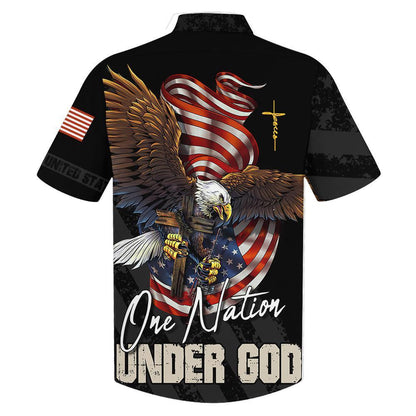 Náisiún Amháin Faoi Dhia Iolar Le Bratach Mheiriceá Léine Haváís, Bronntanas Léine Haváíais, Bronntanas Nollag