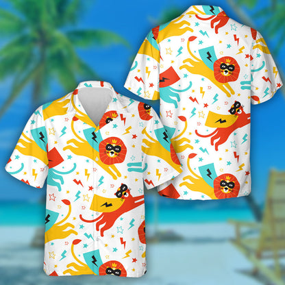 Sárlaoch Lion And Panther Wih Srart Léine Haváí níos Gile, Bronntanas Léine Haváíais, Bronntanas Nollag