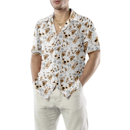 I Love Dog Cute Chihuahua Design Hawaiian Shirt,Hawaiian Shirt Gift, Christmas Gift