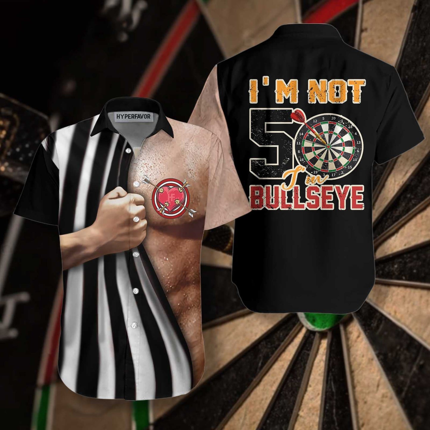 Ideal I'm Not 50 I'm Bullseye Hawaiian Shirt, Hawaiian For Gift