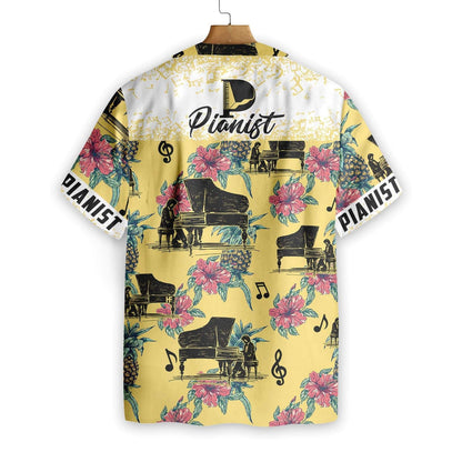 Pianódóir Pineapple Gan uaim Cúlra Buí Cúlra Buí Ainm Saincheaptha Léine Haváíais, Bronntanas Léine Haváíais, Bronntanas Nollag