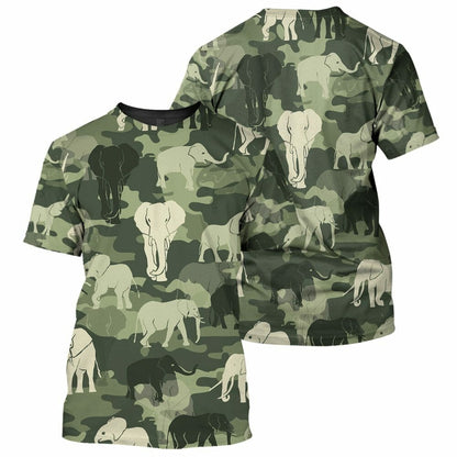 Eilifint Camo - Éadaí Cochaillín Tléine Clóbhuailte Léine 3D