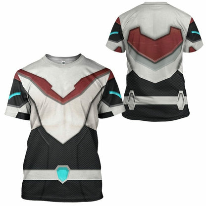 Cosantóir Finscéalach 3D Voltron Keith Kogane Armor Custom Tshirt Hoodie Apparel