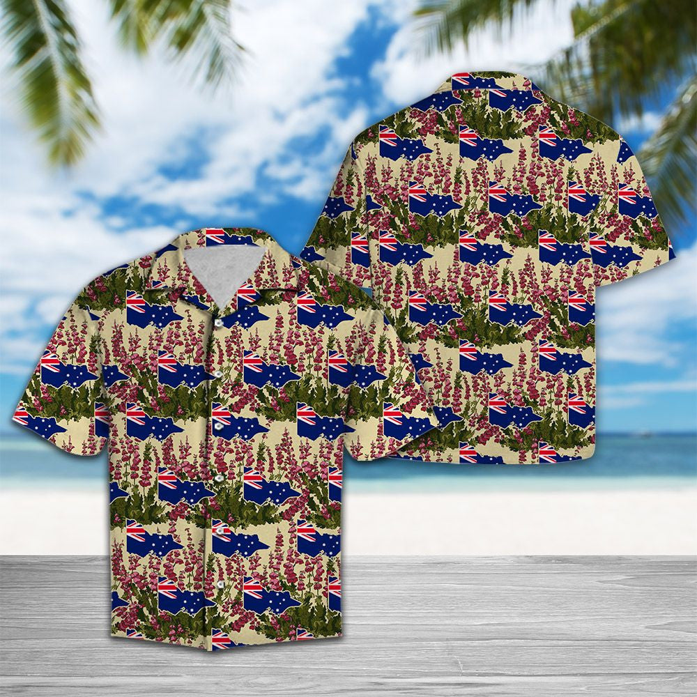 Interesting Victoria Pink Heath Pattern Hawaiian Shirt, Hawaiian For Gift