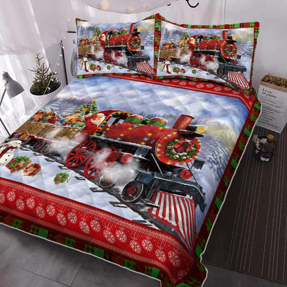 Christmas Bedding Christmas Train Santa Quilt Bedding Set Bedroom Set Bedlinen 3D ,Bedding Christmas Gift,Bedding Set Christmas