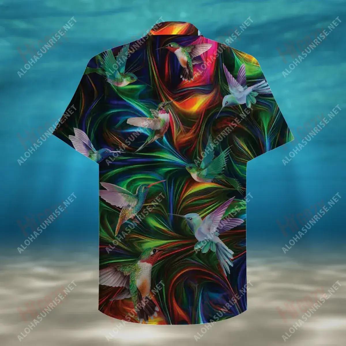Amazing Hummingbird Unisex Short Sleeve Shirt Summer Hawaiian T Shirts Vintage Hawaiian Shirts Hawaiian Shirts For Men, Hawaiian Shirt Christmas Gift