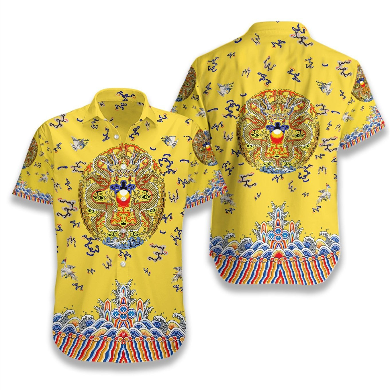 Impire Dragons Síneach Ríchíosa Dearadh Léine Haváí, Bronntanas Léine Haváí, Bronntanas Nollag