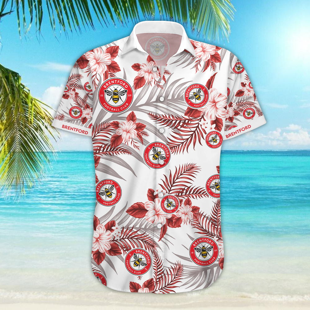 Brentford Football Club Hawaiian Shirt,Hawaiian Shirt Gift, Christmas Gift