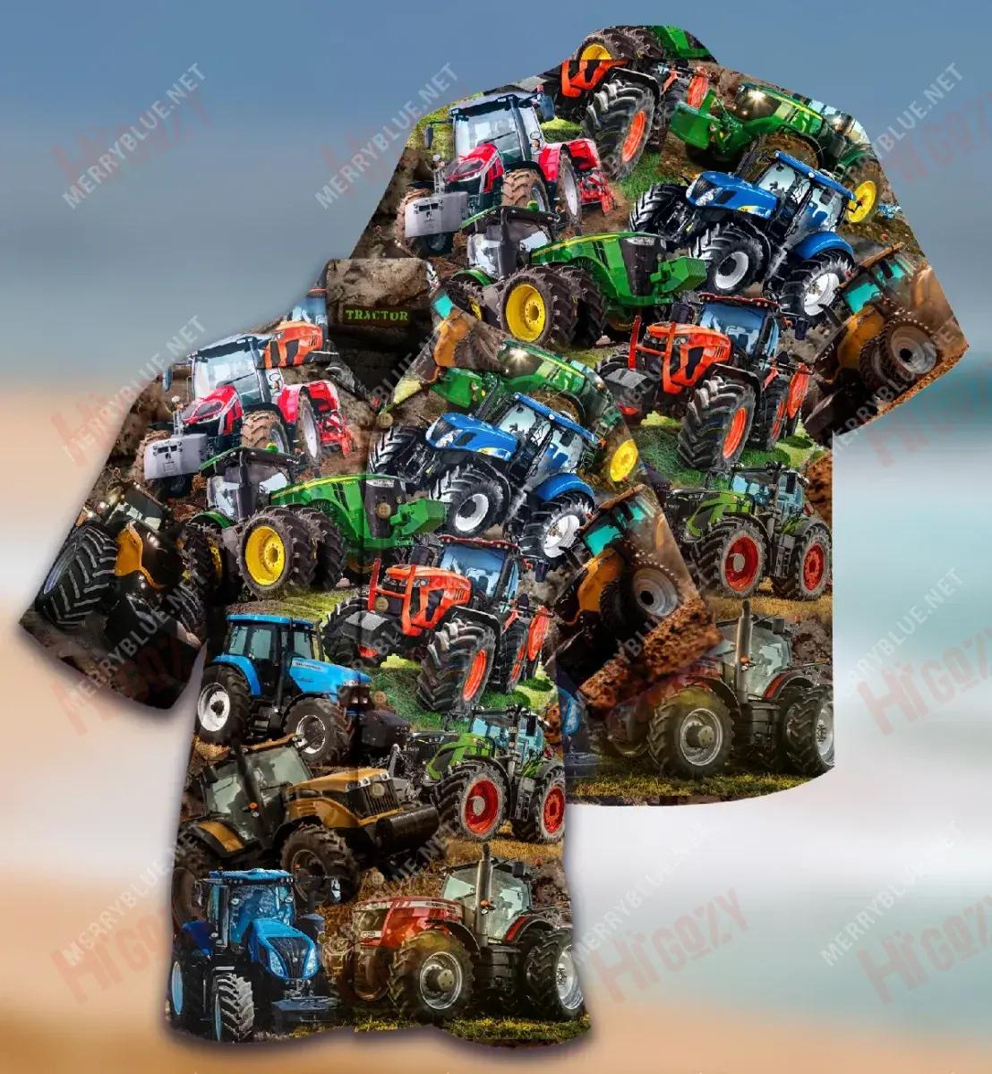 Ní féidir liom sníomh orm Aisling Is Tarracóir Unisex Léine Haváíais Muinchille Samhraidh Gearr Léinte Haváís Saincheaptha Léinte Greannmhar Haváis, Bronntanas Léine Haváís, Bronntanas Nollag