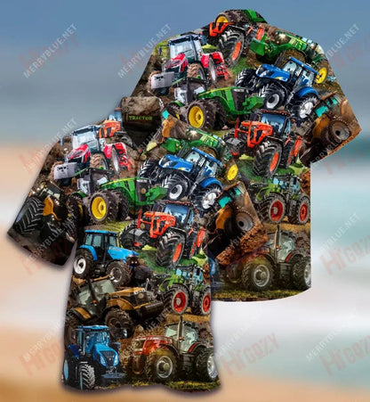 Ní féidir liom sníomh orm Aisling Is Tarracóir Unisex Léine Haváíais Muinchille Samhraidh Gearr Léinte Haváís Saincheaptha Léinte Greannmhar Haváis, Bronntanas Léine Haváís, Bronntanas Nollag