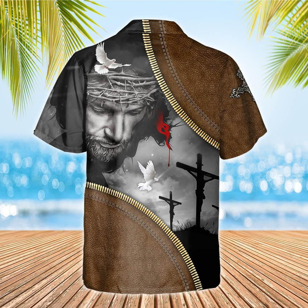 Jesus Christian Savior Faith Over Fear Hawaiian Shirt,Hawaiian Shirt Gift, Christmas Gift
