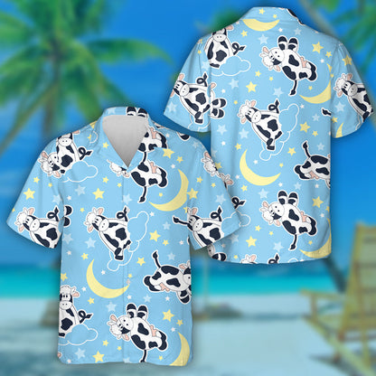 Naughty Cow Sticking Out Her Tongue Hawaiian Shirt,Hawaiian Shirt Gift, Christmas Gift