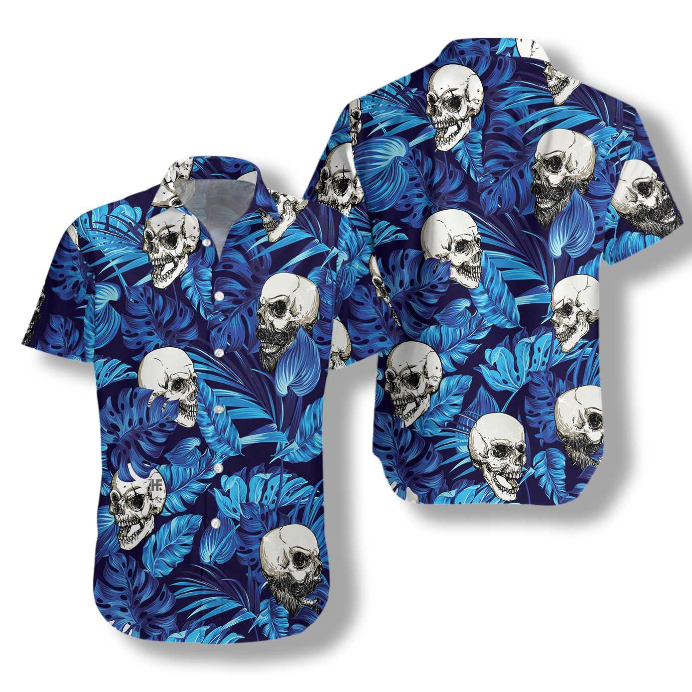 Samhradh Bláthanna Trópaiceach Milse Gorm Agus Léine Haváí skull, Bronntanas Léine Haváís, Bronntanas Nollag