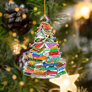 Book Christmas Tree Shape Ornament, Christmas Ornament Gift, Christmas Gift, Christmas Decoration