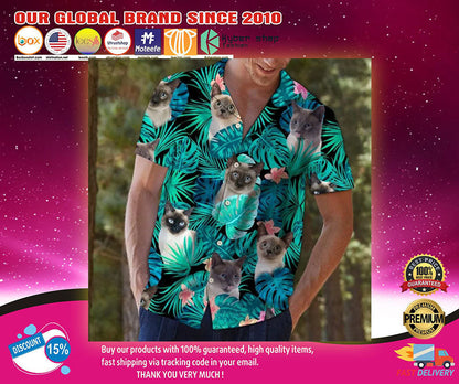 Cat Hawaiian Shirt - Present For Cat Loversâ€“ Dnstyles_Hawaiian Shirt Gift, Christmas Gift
