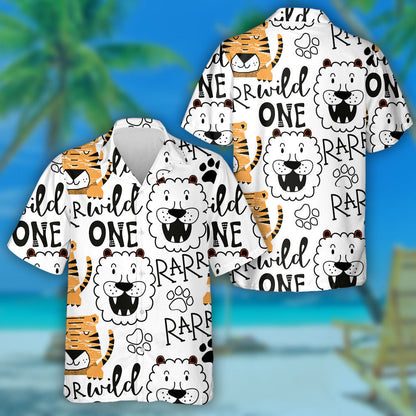 Sleeping Tiger And Smiling Lion Hawaiian Shirt,Hawaiian Shirt Gift, Christmas Gift