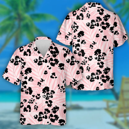 Cool Tropical Leaves And Cartoon Leopard Camouflage Hawaiian Shirt, Hawaiian Shirt Gift, Christmas Gift