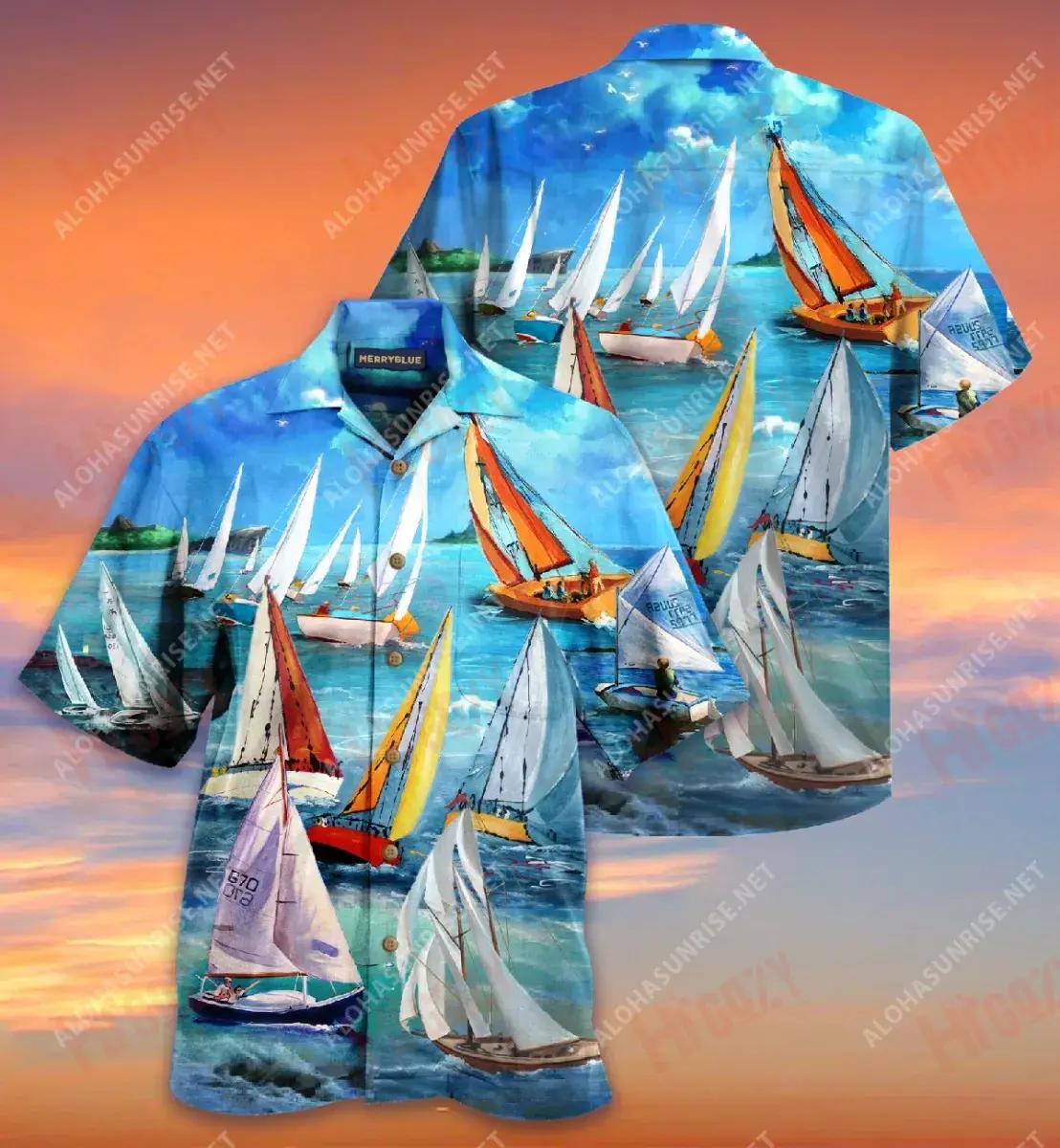 Ardaigh na Seolta Chun Gabháil na Gaoithe Léine Gearr Muinchille Unisex Aigéan T Léinte Haváís Na Léinte Haváís is Fearr Patrún Léine Haváís, Bronntanas Léine Haváís, Bronntanas Nollag