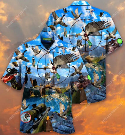 Bí Foighne Agus Cnag iad go léir Amach Ag Fiach Lacha Léine Unisex Haváís Aigéan Muinchille Gearr Seanréalta Léinte Haváís Patrún Léine Haváís, Bronntanas Léine Haváís, Bronntanas Nollag