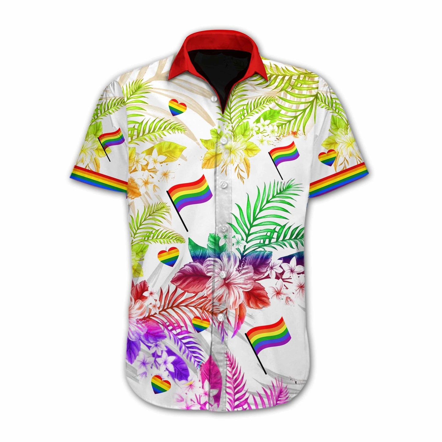 Lgbt Pride Love Is Love Vivid Design Hawaiian Shirt, Hawaiian Shirt Gift, Christmas Gift