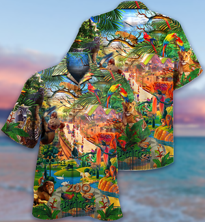 Zoo Animals Love Life - Hawaiian Shirt, Hawaiian Shirt Gift, Christmas Gift