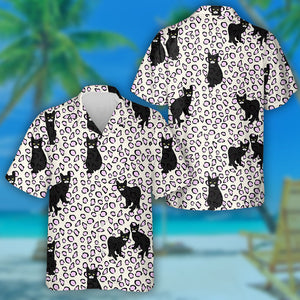 Wild African Leopard With Little Black Kittens Hawaiian Shirt, Hawaiian Shirt Gift, Christmas Gift