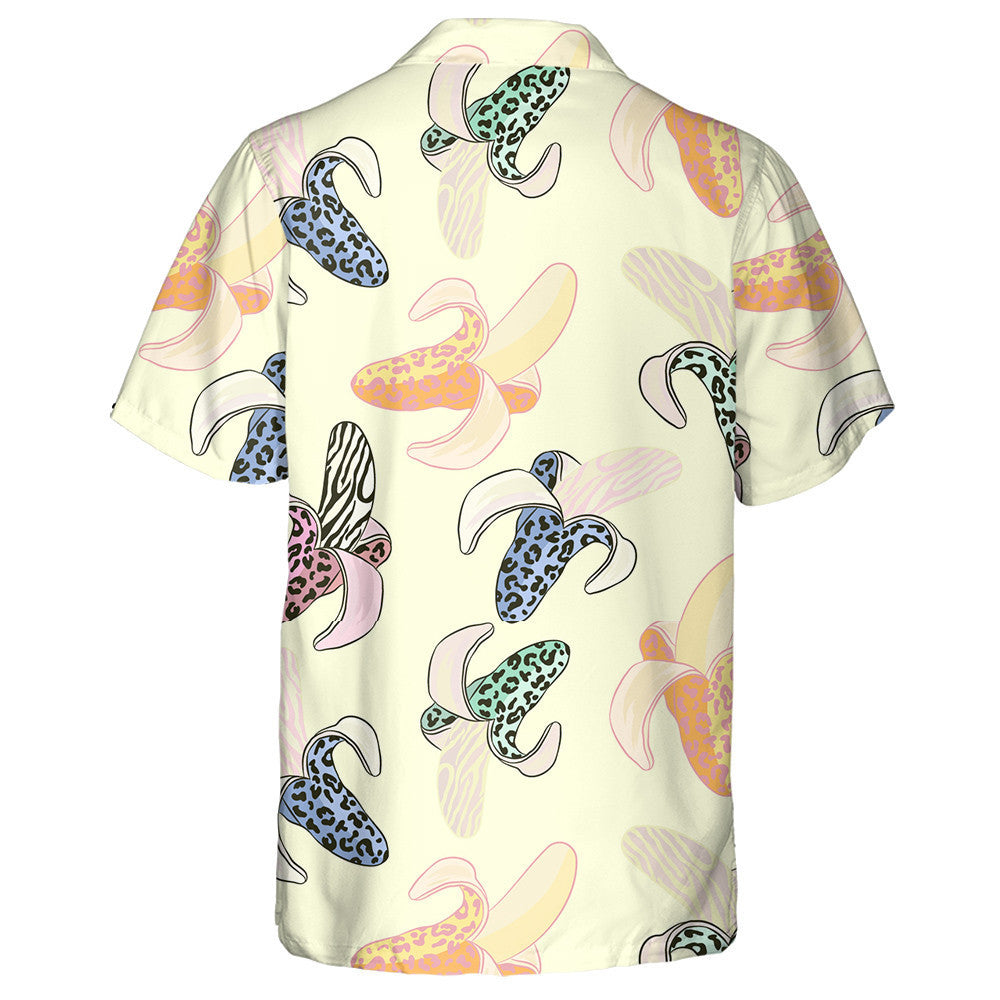 Ainmhithe Fiáine Liopard Le Bananaí Plandaí Trópaiceacha Léine Haváís, Bronntanas Léine Haváís, Bronntanas Nollag