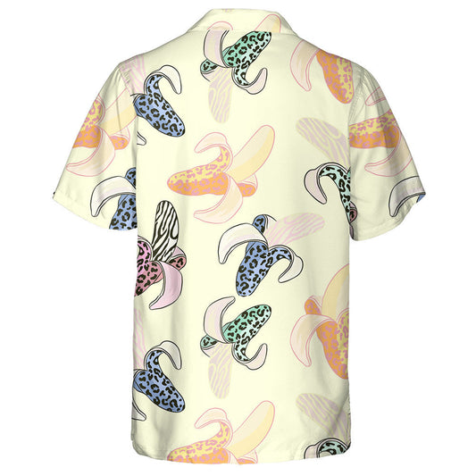 Ainmhithe Fiáine Liopard Le Bananaí Plandaí Trópaiceacha Léine Haváís, Bronntanas Léine Haváís, Bronntanas Nollag