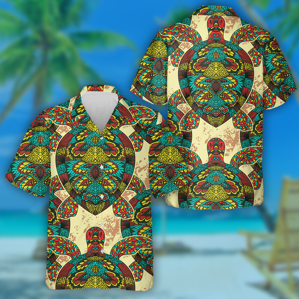 Turtle Flying And Star In The Sky Hawaiian Shirt, Hawaiian For Gift