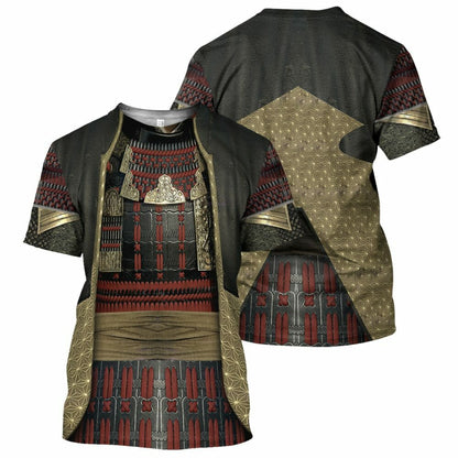 Samurai - 3D All Over Printed Shirt Tshirt Hoodie Apparel