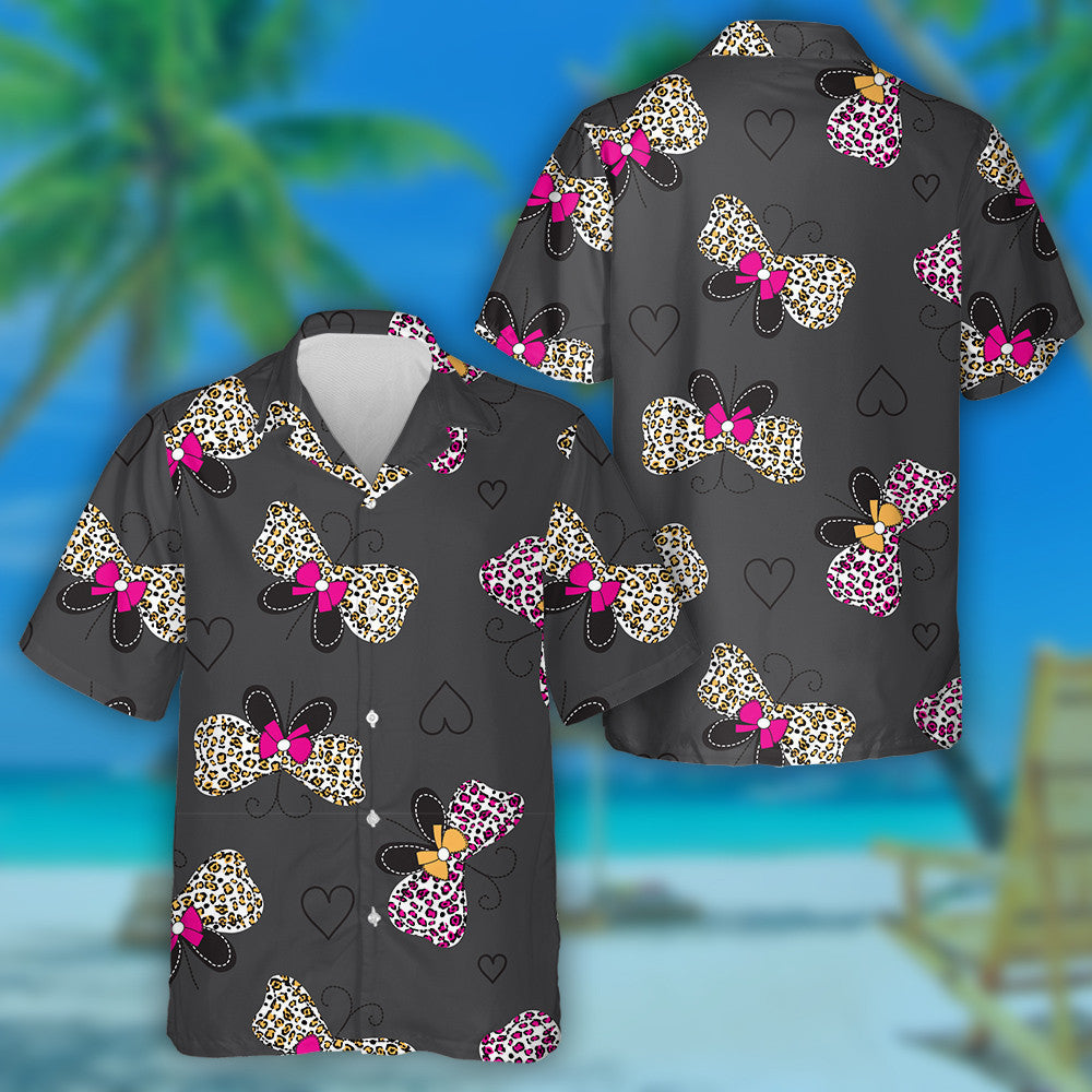 Pretty Theme Mystical Butterfly And Bow Tie Hawaiian Shirt, Hawaiian Shirt Gift, Christmas Gift