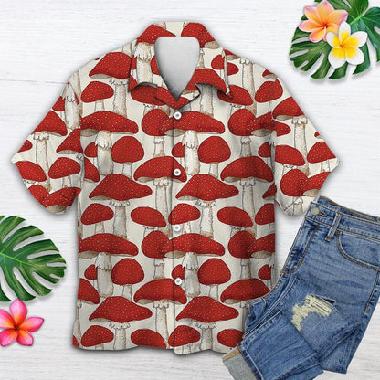 Bronntanais Saoire Muisiriúin Dearga Agus Bán Patrún Jungle Léine Haváís, Bronntanas Léine Haváís, Bronntanas Nollag