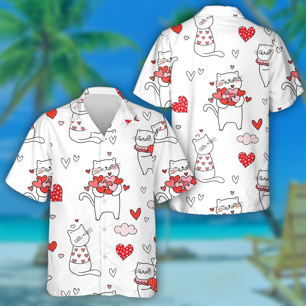 Cat gleoite Le Croí Dearg Do Léine Haváís Lá Vailintín, Bronntanas Léine Haváís, Bronntanas Nollag